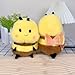 Karoeiwa Realistic Bee Plush 8 inch Cute Wild Honeybee Stuffed Animal Ultra Soft Plushies Toys Kawaii Gifts for Kids Adults Yellow