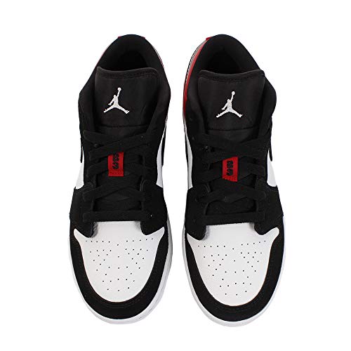 Jordan Youth Air 1 Low GS 553560 116 Black Toe - Size 5Y2