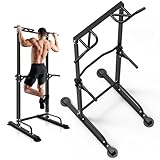 懸垂マシン 【多機能懸垂バー・12種トレーニング対応】 懸垂 耐荷重200kg 12段調節 【特許庁実案取得】 懸垂器具 ぶら下がり健康器 筋肉トレーニング 背筋 腹筋 大胸筋 チンニングスタンド けんすいマシン pull up bar 懸垂台 懸垂機 筋トレ コンパクト 組立簡単 ブラック
