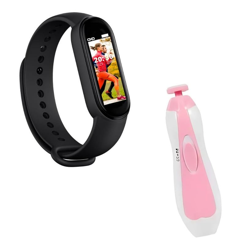 Drumstone Combo C1197 - M9 Smart Band – Waterproof Activity Tracker for Ultimate Performance and Style with Electric Baby Nail Trimmer – Safe and Easy Nail Filing for Your Little One-image-7