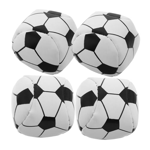 Kisangel 4stücke Sitzsack Für Junge Mädchen Fußballsitzsäcke Aus Kunstleder Für Wurf Und Fangspiele Geeignet Für Garten Und Outdoor-aktivitäten
