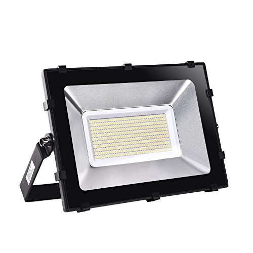 Preisvergleich Produktbild Viugreum® 200W LED Außenbeleuchtung, Scheinwerfer, Verdünner und Feuerzeug Design, Wasserdicht IP65, 24000LM, Warmweiß (3000-3400K), Super helles Sicherheitsbeleuchtung, für Garten, Hof, Lager