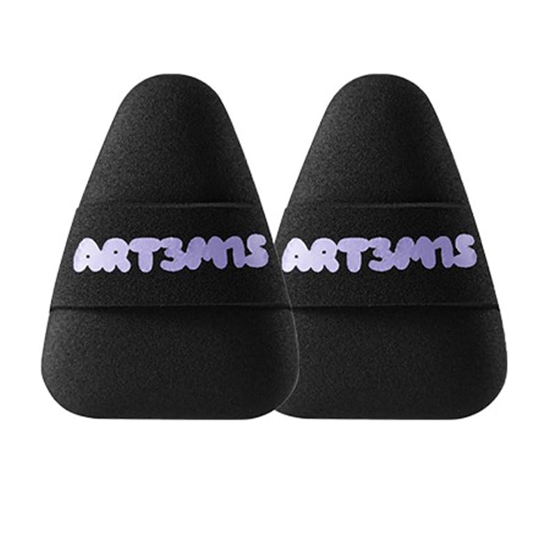 1 Set of 2 PCS Art3m1s Mini Cushion Puff Facial Highlighter Blush Puff Set, Mini Detail Makeup Foundation Puff, Beauty Sponge Highlighter Blusher Foundation Applicator