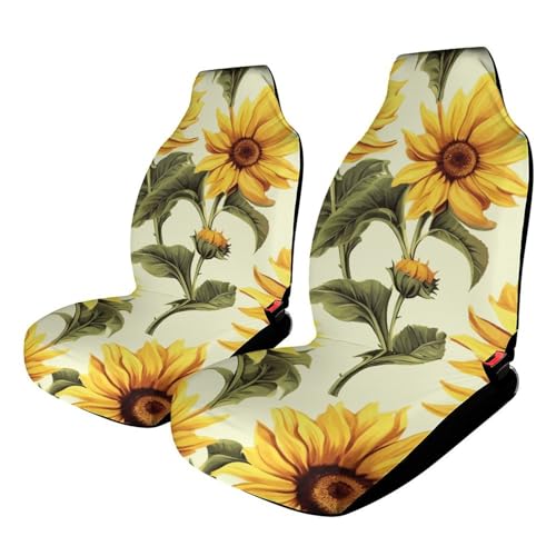 Housses de siège de voiture tournesol universelles pour SUV et camion (lot de 2)