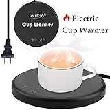 Coffee Warmer,Coffee Mug Warmer,Smart Coffee Warmer,Electric Beverage Warmer,With Two Temperature Settings,Best Gift Idea, Office/Home Use Electric Cup Beverage Plate, Water,Milk (Coffee Warmer-Black)