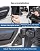 JOYTUTUS Mirrors Doors Off Compatible with Wrangler JL Gladiator JT 2018-2025, Wrangler JL Side Mirrors with Doors Off Wider View No Vibrate & Wobble (Patented), Not Fit Doors On