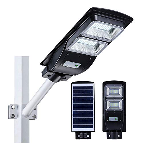 Street Lights BSOD Solar Light, LED Street Solar Powered Lamp Outdoor, 40W Waterproof IP67, Build-in Battery and Light Sensor,Wireless to Install (40W 120leds)