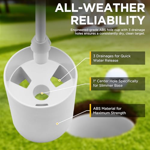 image for KINGTOP 6ft Golf Flagstick Pro, Portable Five-Section Design for Backy