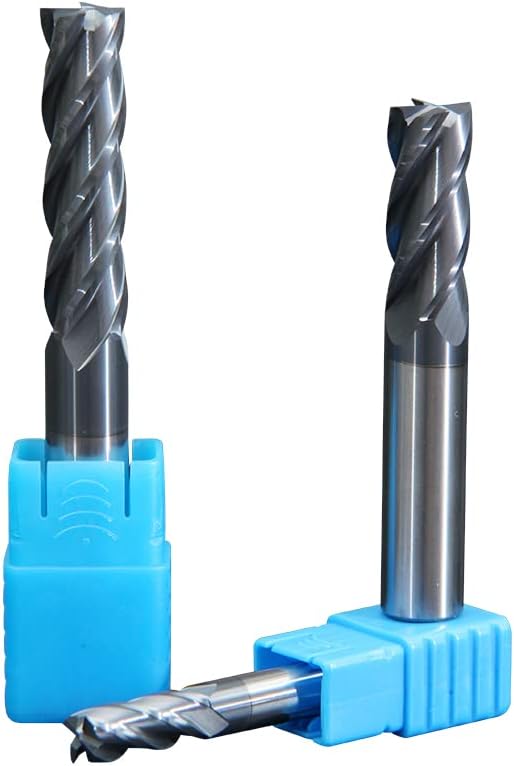 AETOOL - Endmill Milling Tools 2 Flute HRC50 4 Flute Tungsten Steel Milling Cutter End Mill Metal Cutter 6mm 8mm 10mm 12mm 14mm 16mm (2x4Dx50L)