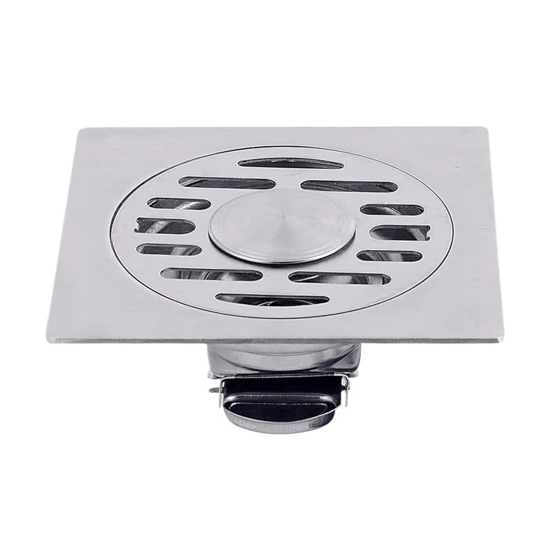 Siphon de sol carré en acier inoxydable jaune pour douche