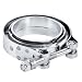 EVIL ENERGY 2.5" Mild Steel V Band Male Female Flange Clamp Assembly