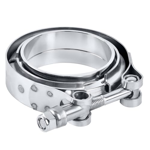 Image of EVIL ENERGY 2.0 Inch V Band Clamp with Flange Male Female Stainless Steel 2PCS