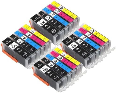 Lot De 4 Cartouches D'encre Noire Compatibles Canon PGI-5Bk - 28ml - Marque Go Inks