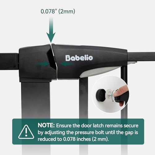 BABELIO Portão Automático Para Bebês Com Porta Gatos, 29-43