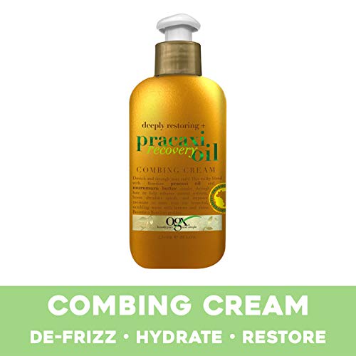 Ogx Deeply Restoring + Pracaxi Recovery Oil Antifrizz Leavein Combing Cream With Murumuru Butter Sulfatefree Surfactants Conditioning Hair Treatment To Detangle Style Mint, 8 Fl Oz #TOP1