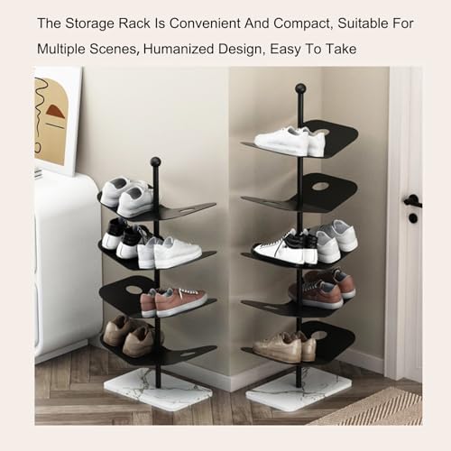 Étagère à chaussures verticale compacte pour l'organisation efficace des angles - 6