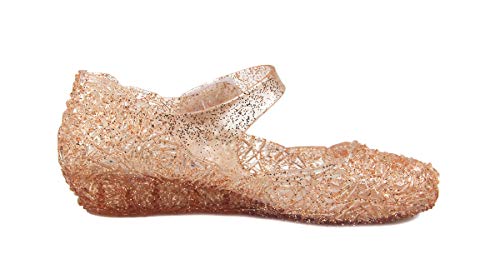 image for GUGUYeah Gold Princess Costumes Cute Jelly Flats Shoes,Cosplay Birthda