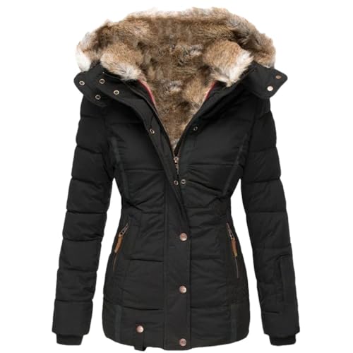 Women's Winter Hooded Warm Thickened Parka Military Hooded Jacket