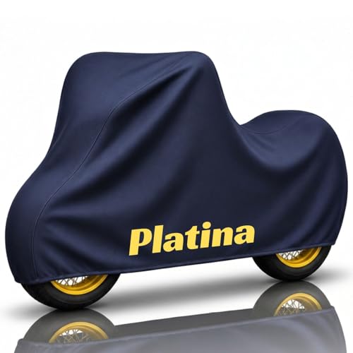 Image of Puroma-Pro Heavy Duty Waterproof Bike Cover Compatible for Platina Bikes - Outdoor Motorcycle Cover Windproof Buckle, UV Protection & Dust Resistant Full Body Cover