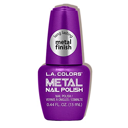 L.A. COLORS Metal Nail Polish, Violet Vixen CNL154