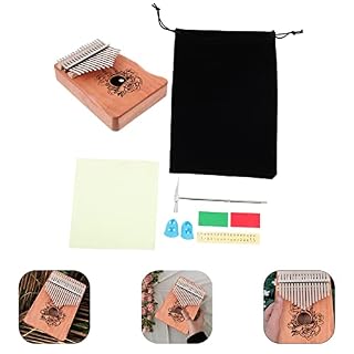 BIENKA 1 Set Portable Pouce Kalimba Durable 17-Tone Doigt Kalimba Portable Instrument Piano - Les Beatles, Paul McCartney, John Lennon, RIngo Starr, George Harrison BIENKA 1 Set Portable Pouce Kalimba Durable 17-Tone Doigt Kalimba Portable Instrument Piano – Image 6
