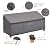PATIOASIS Outdoor 3 Seater Outdoor Sofa Cover Grey 87 Inch Long Waterproof Heavy Duty 600D Oxford Patio Deck Furniture Covers for Loveseat All Weather Resistant Ripproof 37in Deep Outside Sofa Cover