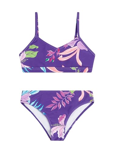 Image of Kanu Surf Girls' Willow V-Neck Bikini Beach Sport 2-Piece Swimsuits
