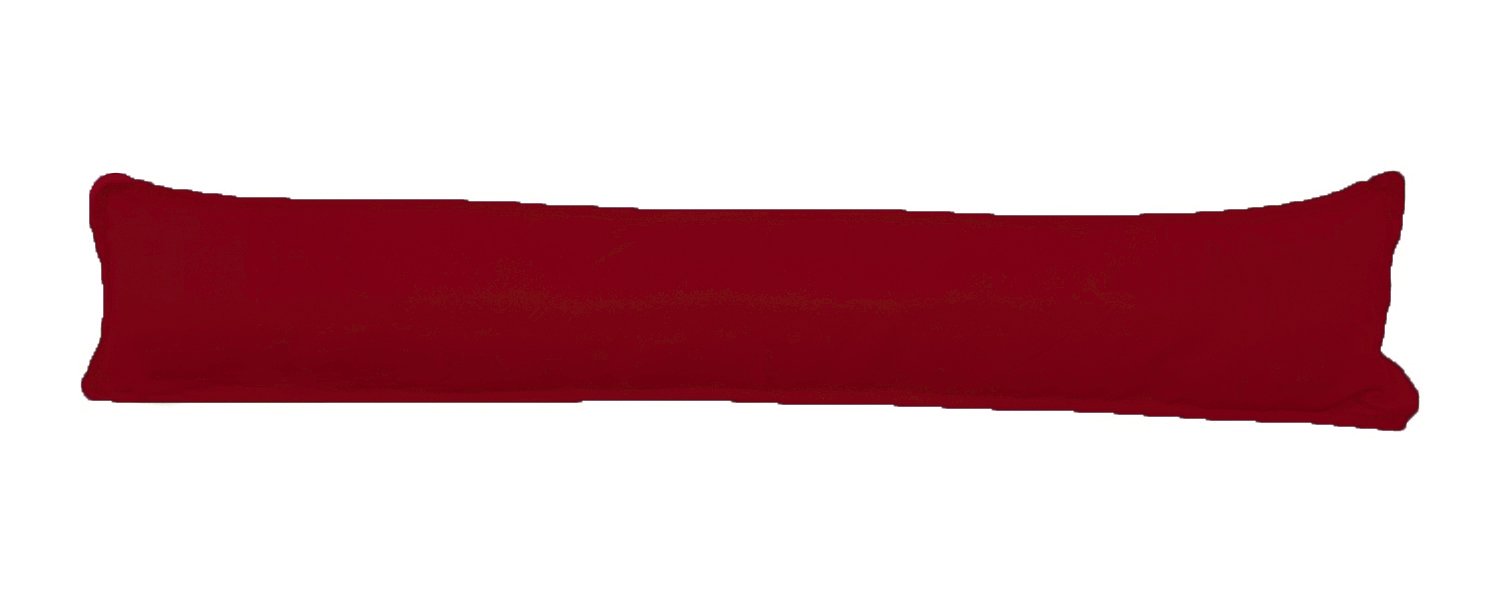 Amigozone Red Plain Fabric Draught Excluder Decorative Door Or Window Draft Guard, Energy Saver (Set Of 4, )