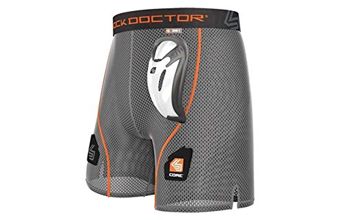 Shock Doctor Men's Core Loose Hockey Shorts with Bio-Flex Cup