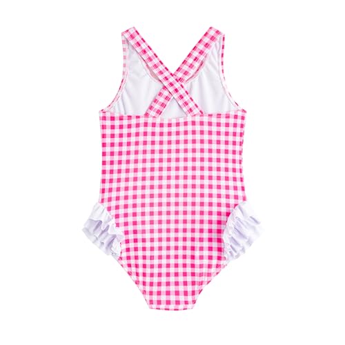 LIZENS Girls One Piece Swimsuit Kids Cute Swimwear Ruffle Swim Suits2