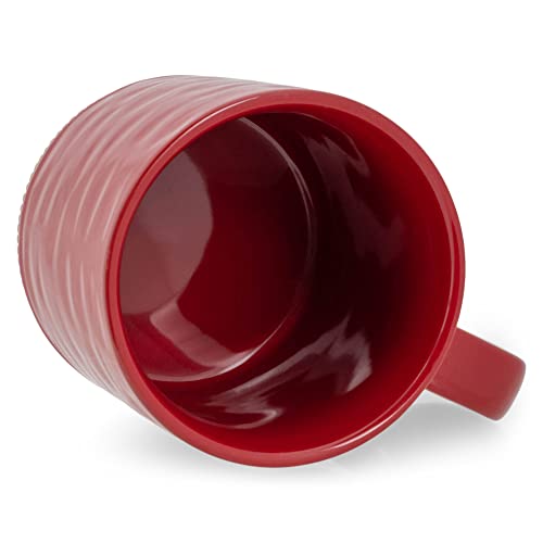 Elanzedesignshighglossrawclaybottom15ounceceramicstonewarecoffeemugssetof4red  Urban Country Home Decor Elanze designs high gloss raw clay bottom 15 ounce ceramic stoneware coffee mugs set of 4 red  urban country home decor