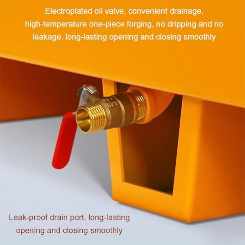 Drum Spill Containment Pallet, Leak-Proof Stackable Platform with Drain Outlet for Safe Chemical and Oil Storage 65x65x15CM,Yellow(Wheels)-65x65x15CM