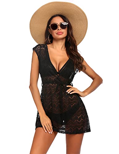 Balancora Damen Strandkleid Große Größen Boho Weben Einzigartig Bikini...