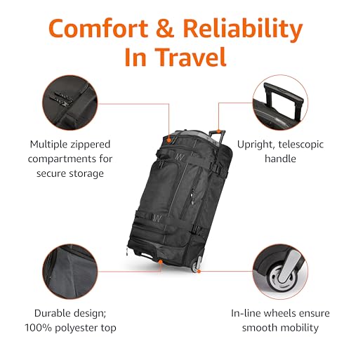 Amazon Basics RESOURCED_ZH1704075 Ripstop Wheeled Travel Duffel Bag thumb #1