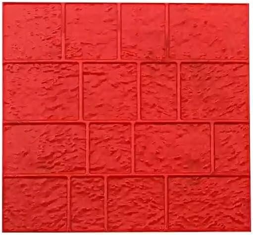 Durable Polyurethane Texture Pad, Single-Layer Concrete Cement Imprint Texture Seal Pad Mold, Decorative Stone Brick Pattern Concrete Mold(D)