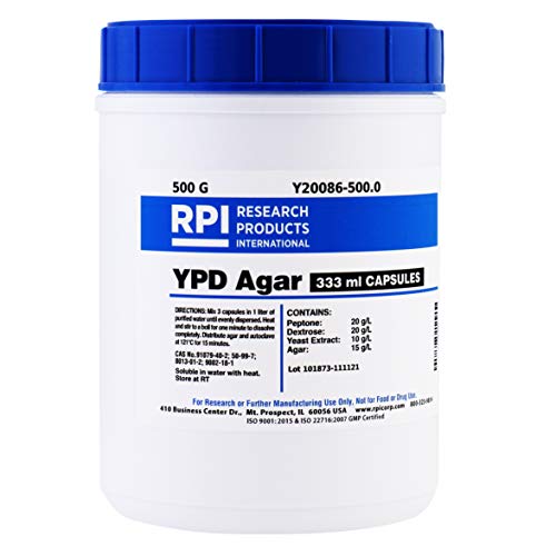RPI Y20086-500.0 YPD Agar, 333 ml Capsules, 500g