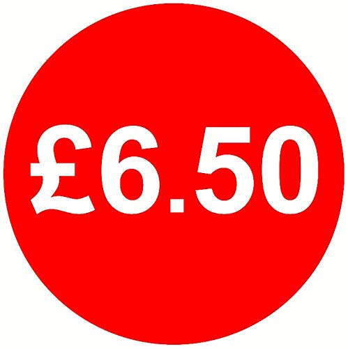 £ Red Price Stickers - 30mm - £6.50, 2000 — image 1