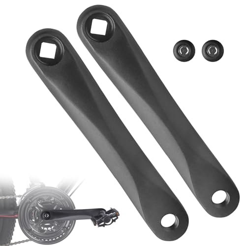 Lot de 2 Bras de Manivelle pour Vélo de 170mm en Alliage d'aluminium Une Paire Gauche Droite pour BBS01 BBS02 BBS01B BBS02B BBS-HD Noir Pièces de rechange...