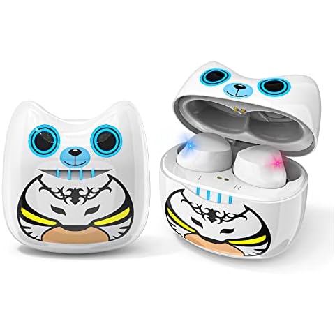 AMAFACE Wireless In-Ear Headphones, Bluetooth Headphones Children with Dual Microphone and Touch Control, Headphones Wireless 36 Hours Playback, Panda Headphones as a Children's Day Gift Cover