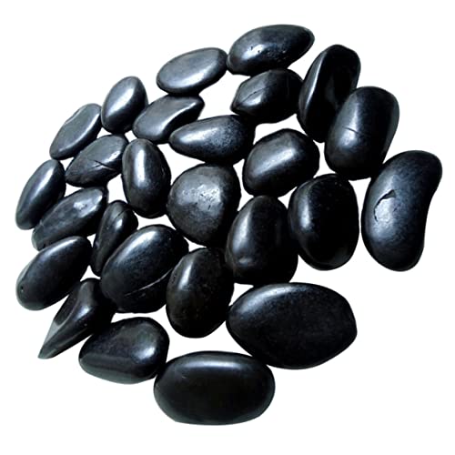 IWOWHERO Fish Tank Accessories Natural Pebbles for Aquascaping Landscape Rocks Smooth Edges Decorative Stones