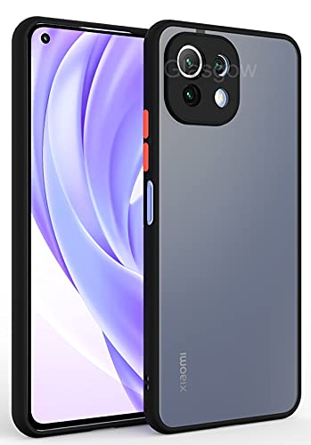 Xiaomi スマートフォン　mi 11 lite 5G ブラック ケース付き Glasgow Matte Back Case for Xiaomi Mi 11 Lite NE 5G Back Case
