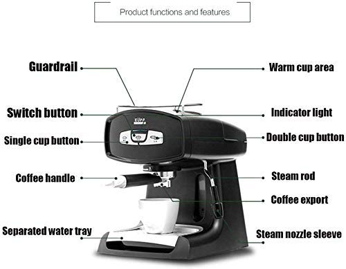 Cafetera Espresso Automática 1.2 L 5-8 Tazas miniatura 4