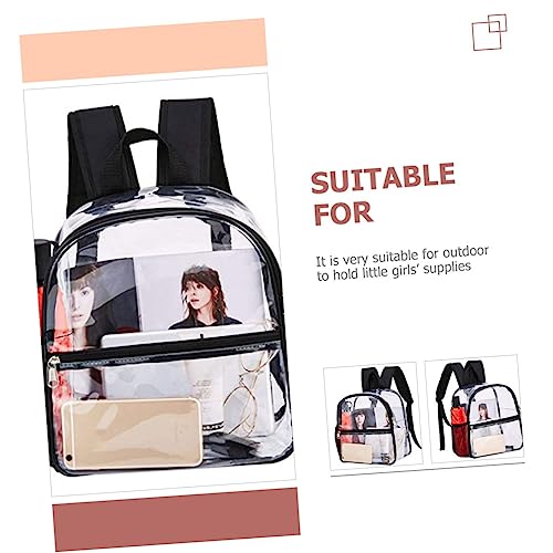 Mochila transparente impermeable y resistente de PVC para portátiles 6