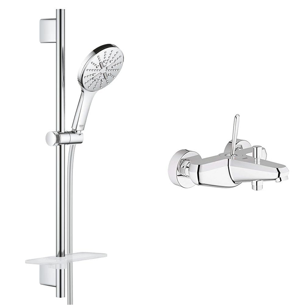 Grohe SmartActive 3 Akışlı Duş Seti + Eurodisc Joy Tek Kumandalı Banyo Bataryası Seti
