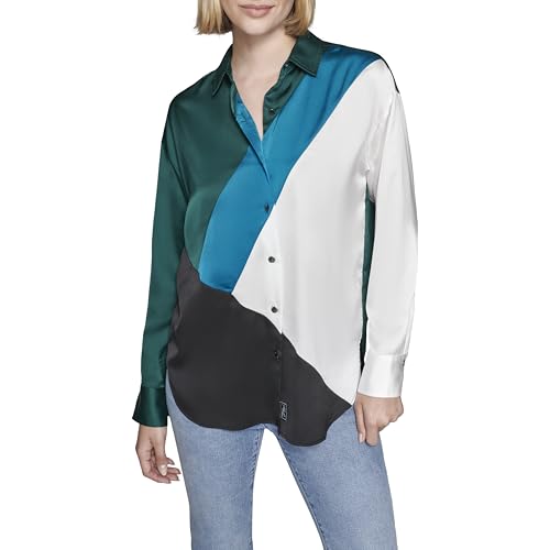 KARL LAGERFELD Women's Oversized Printed Blouse2