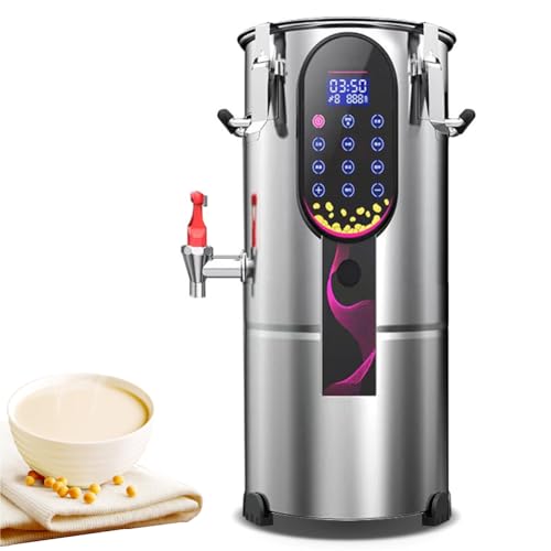 Sojamilch-Maschine, elektrisch mit abnehmbarem Filter-Timer, Edelstahl zur Trennung von Zellstoffrückständen, 11 l