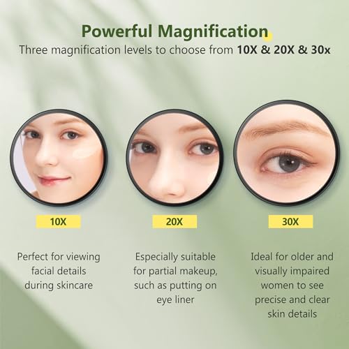 Miyadiva 30X MAGNIFYING MIRROR Magnifying Mirror Suction Cup thumb #1