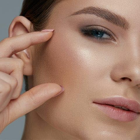 Image of Highlighting Powder, Highlighter Makeup, Shimmer Glow, Pink Rose Gold Blossom Glow, 3 in 1
