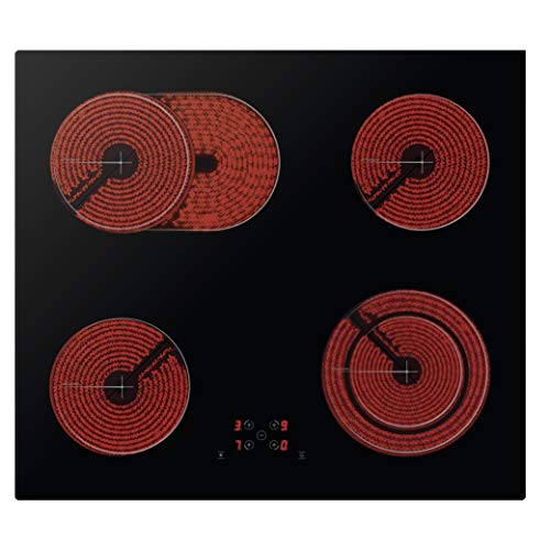 SMF-BIH 5118 VTC Elektro-Kochfeld | Autarkes Ceran-Kochfeld | 60 cm | 4 Kochfelder | Touch-Bedienung | Oval-Dual Zonen | Bräterzone |