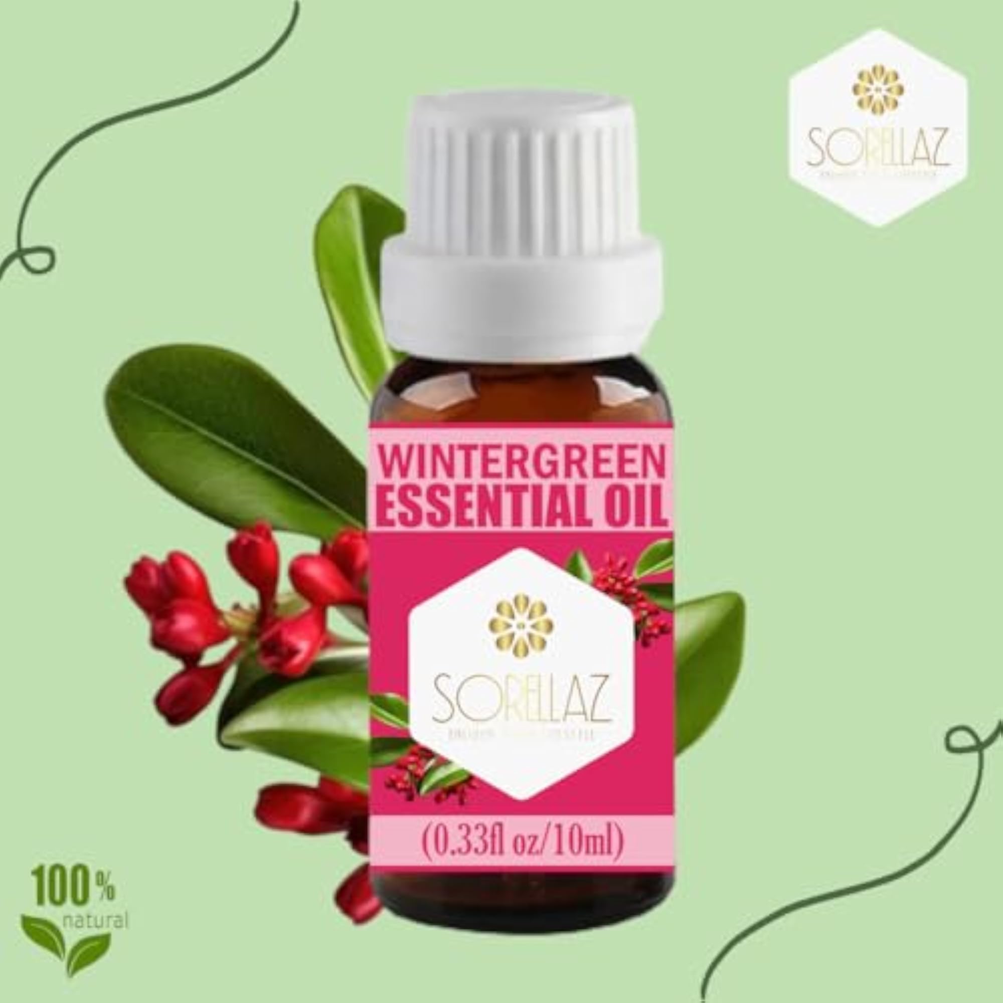 Sorellaz Combo Pack of Wintergreen & Eucalyptus Essential Oils